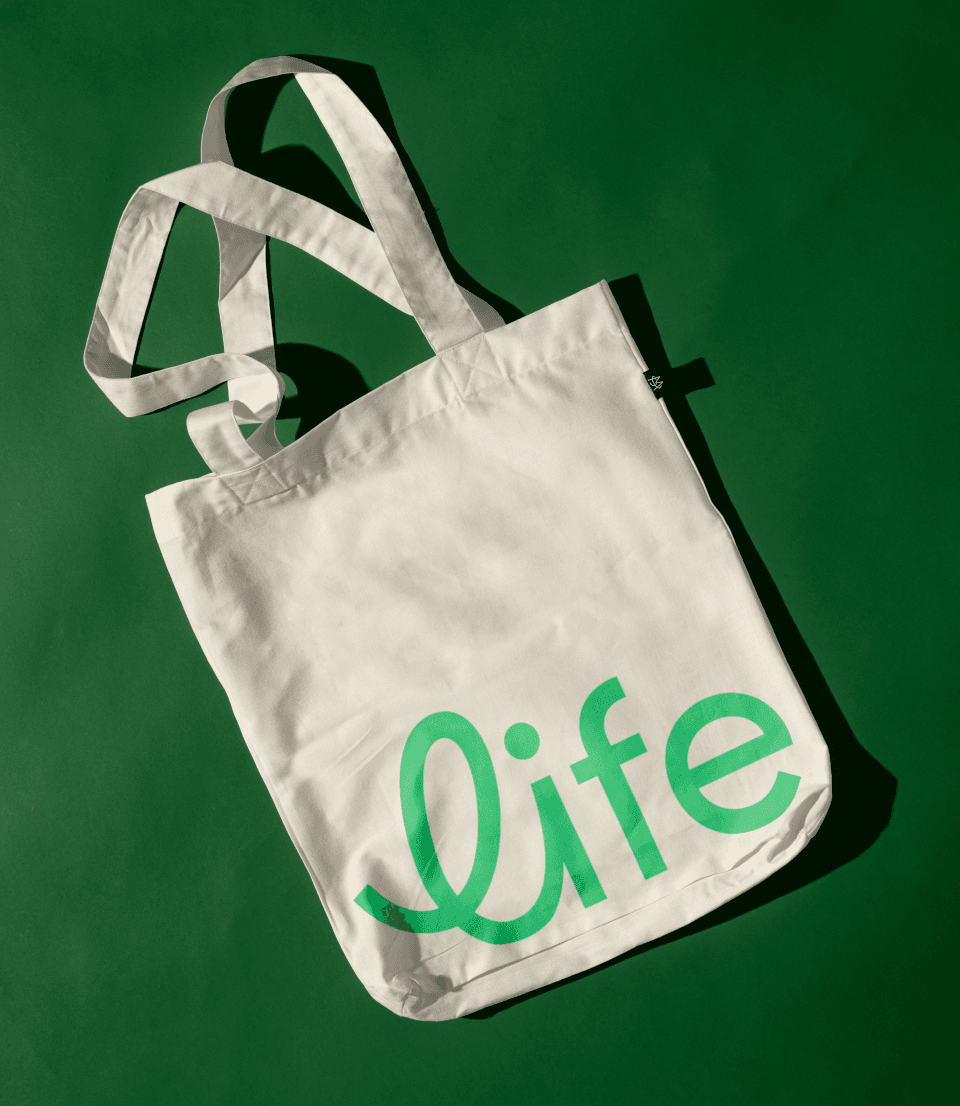 Modern life tote bag