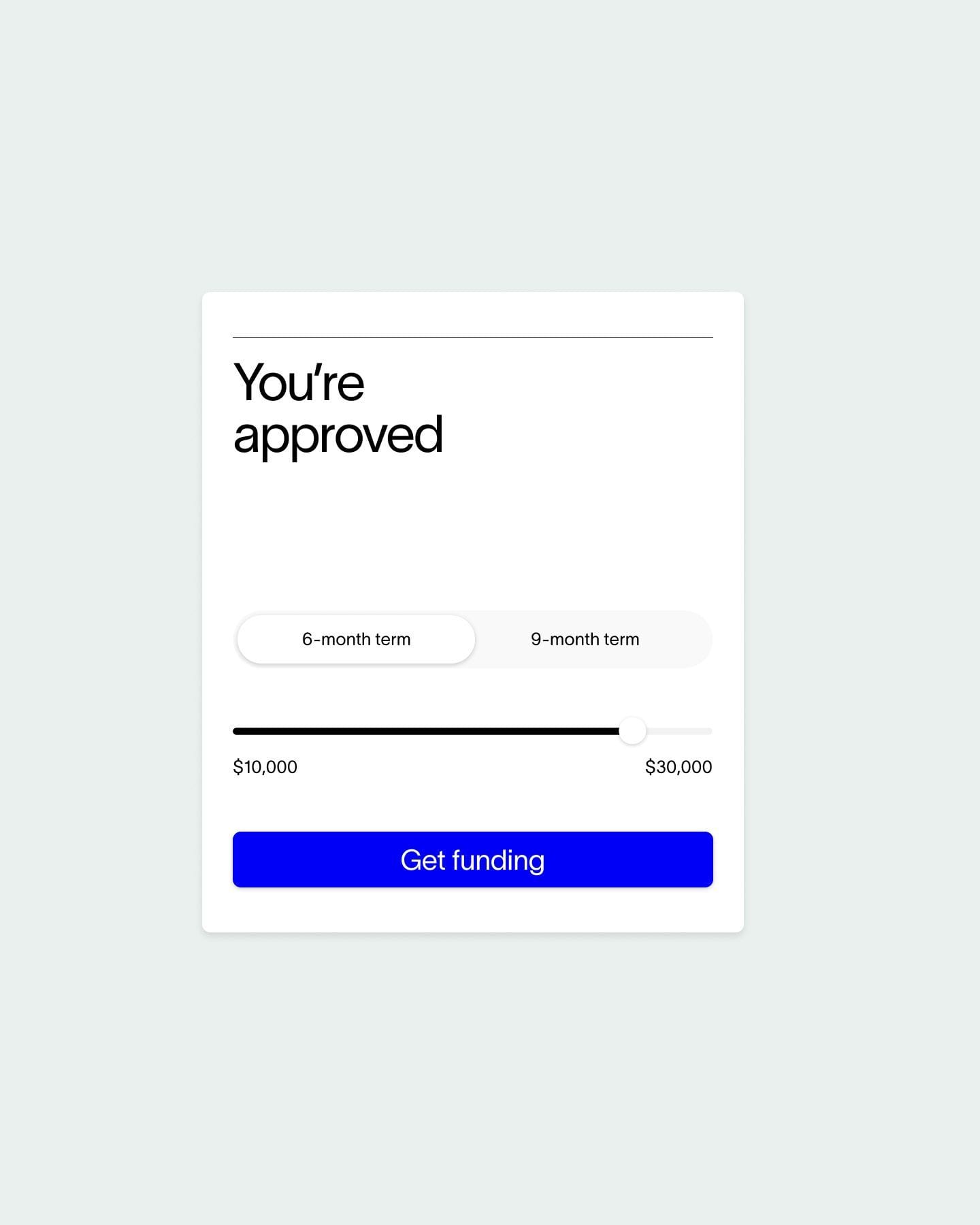 UI for approval