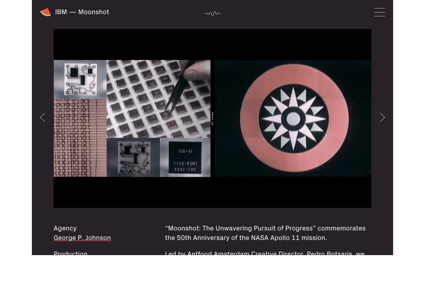 Project detail view