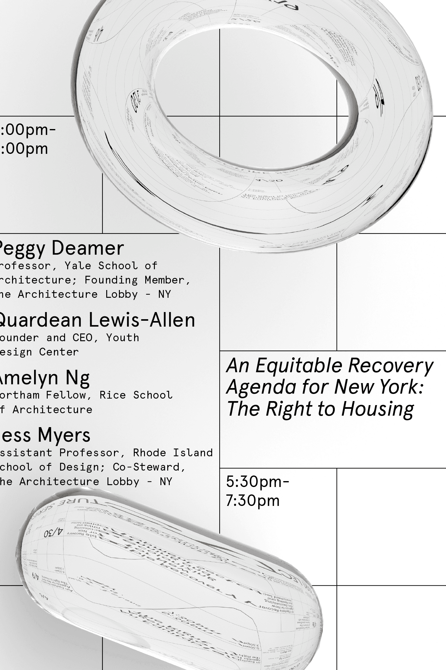 Pratt School of Architecture Fall Lecture Series #2 poster detail