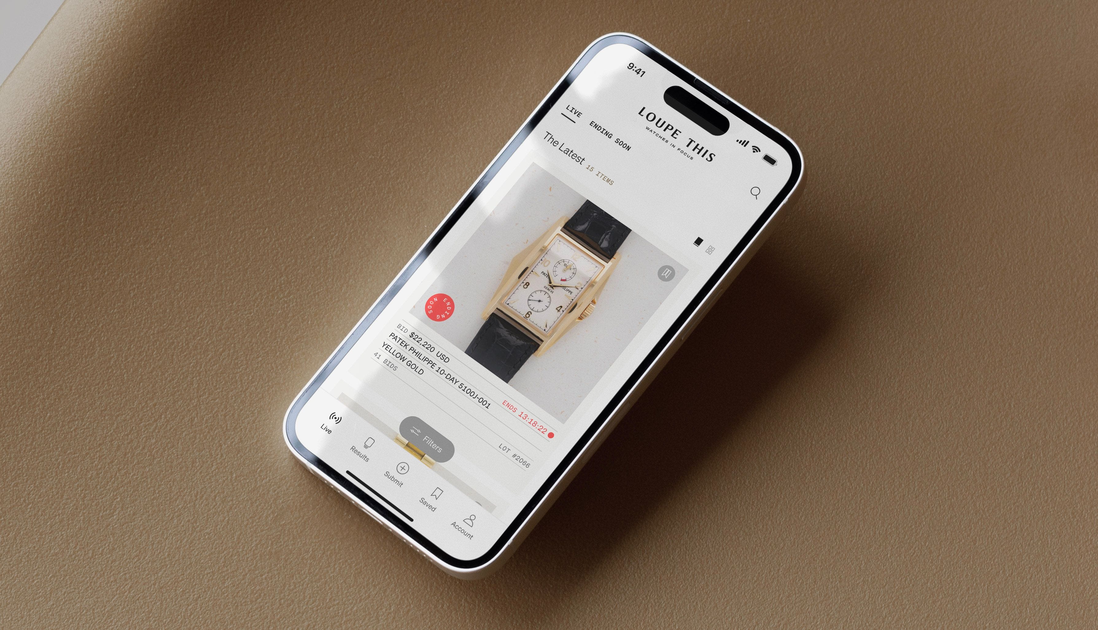 App open on iPhone