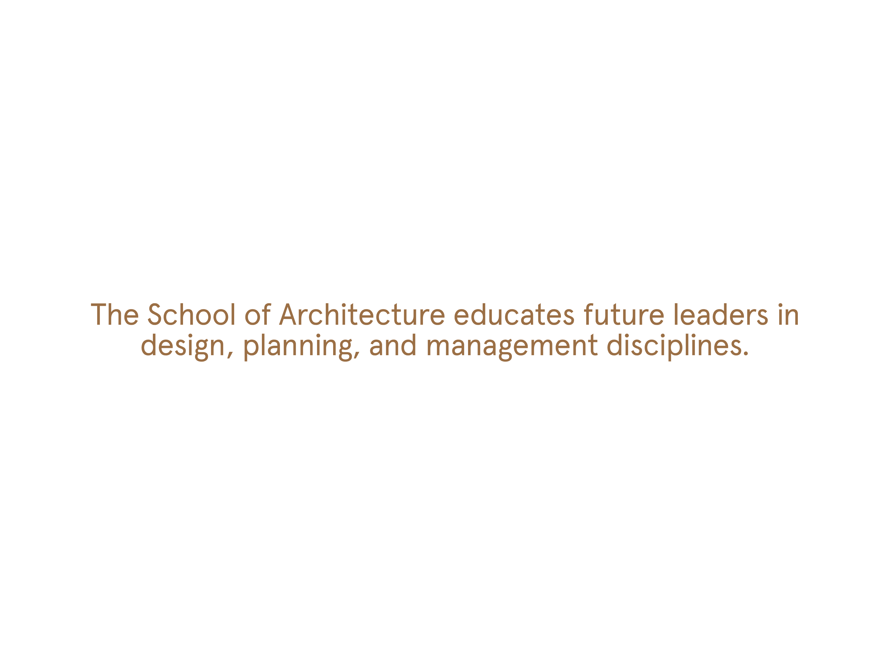 Pratt School of Architecture mission