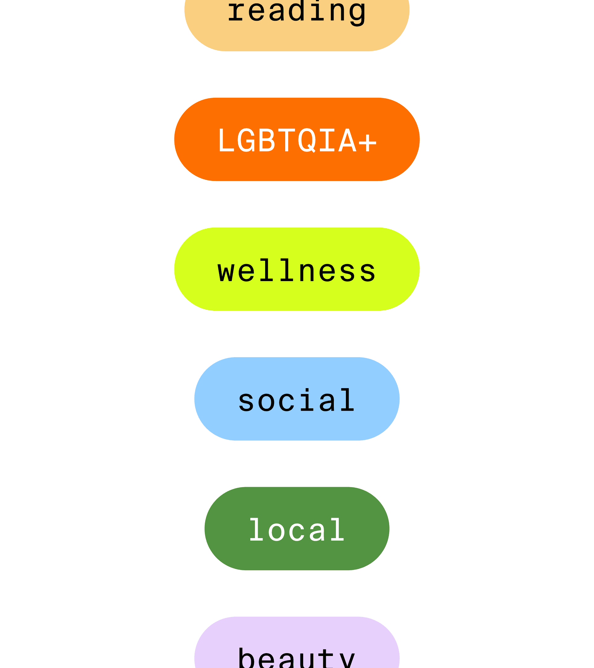 A preview of button colors