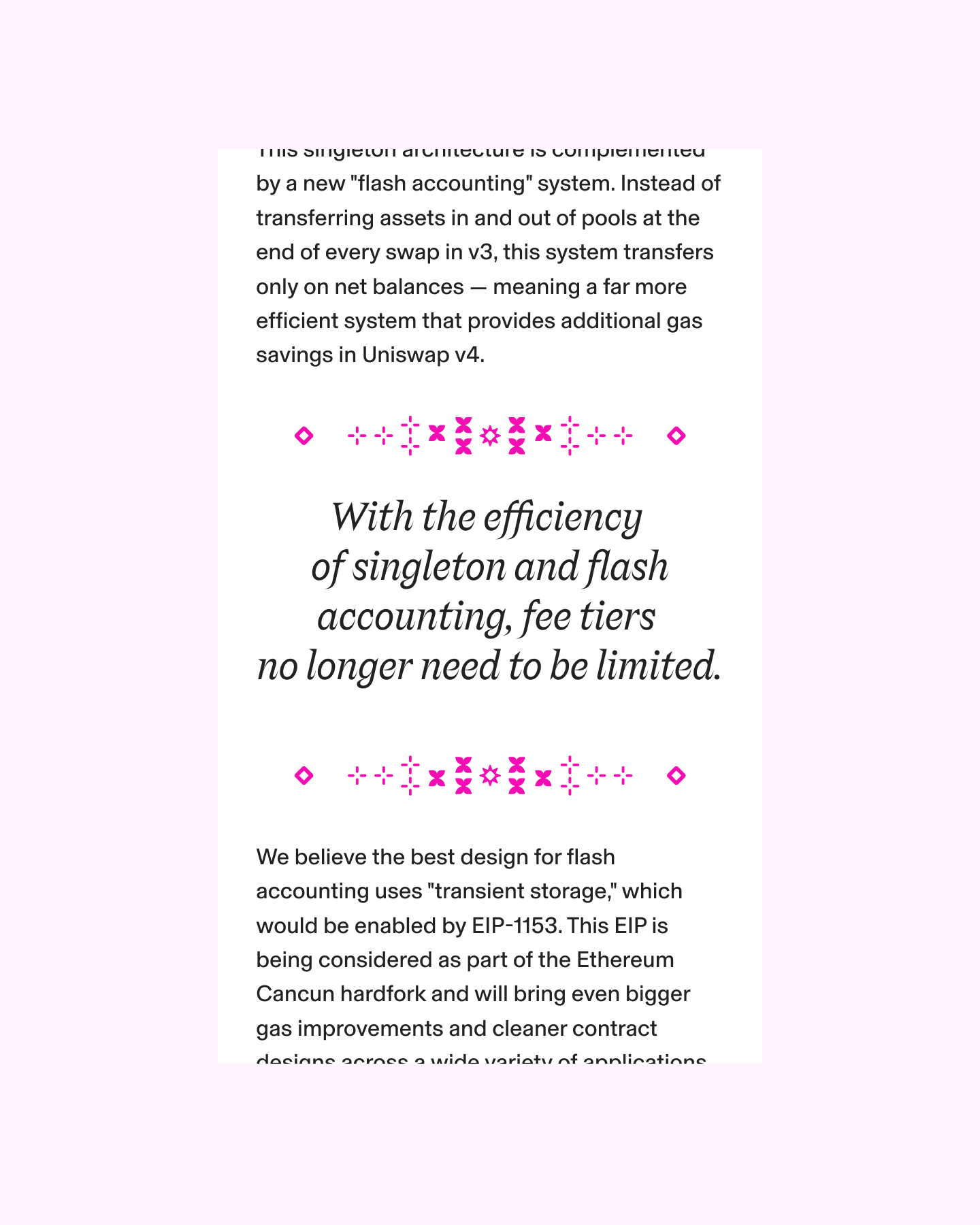 Unicons in use around pullquote