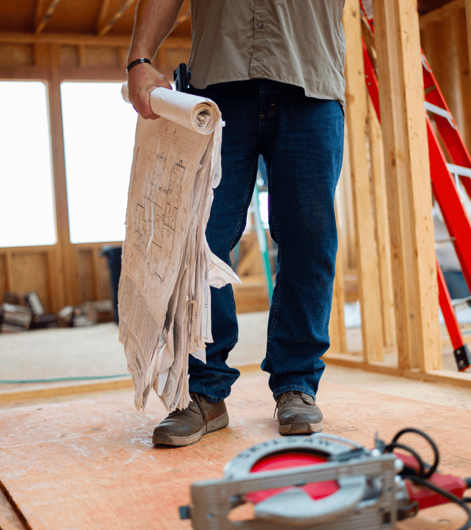 Homebound Art Direction: photo of construction worker