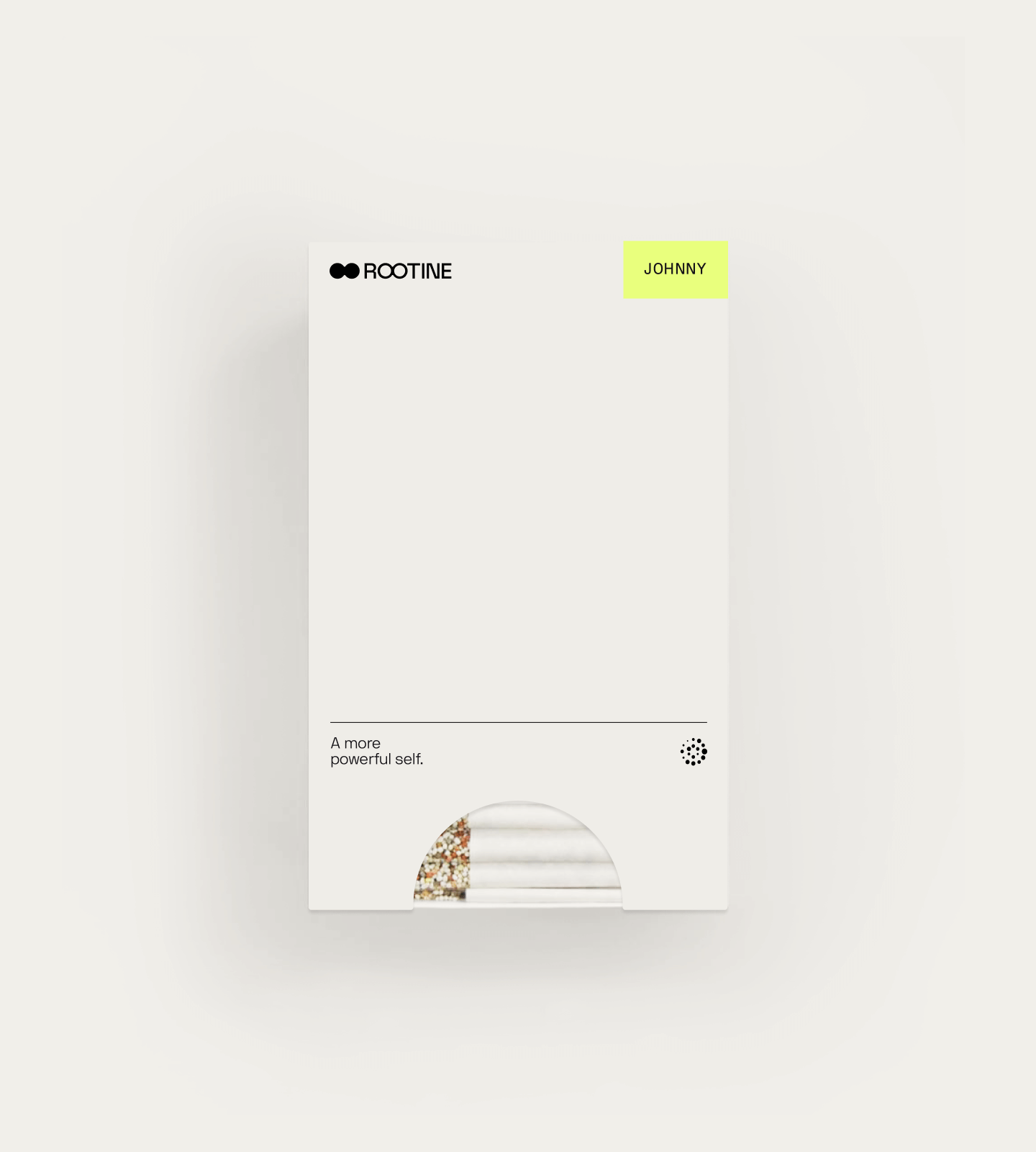 Rootine packaging